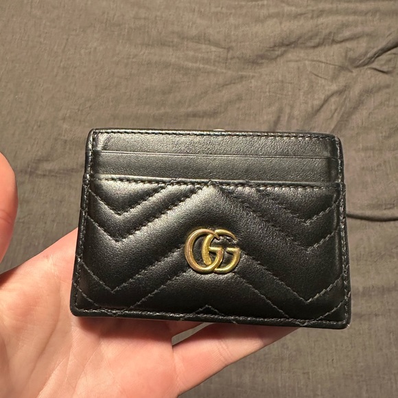 Gucci Black Leather Card Holder - Picture 1 of 3